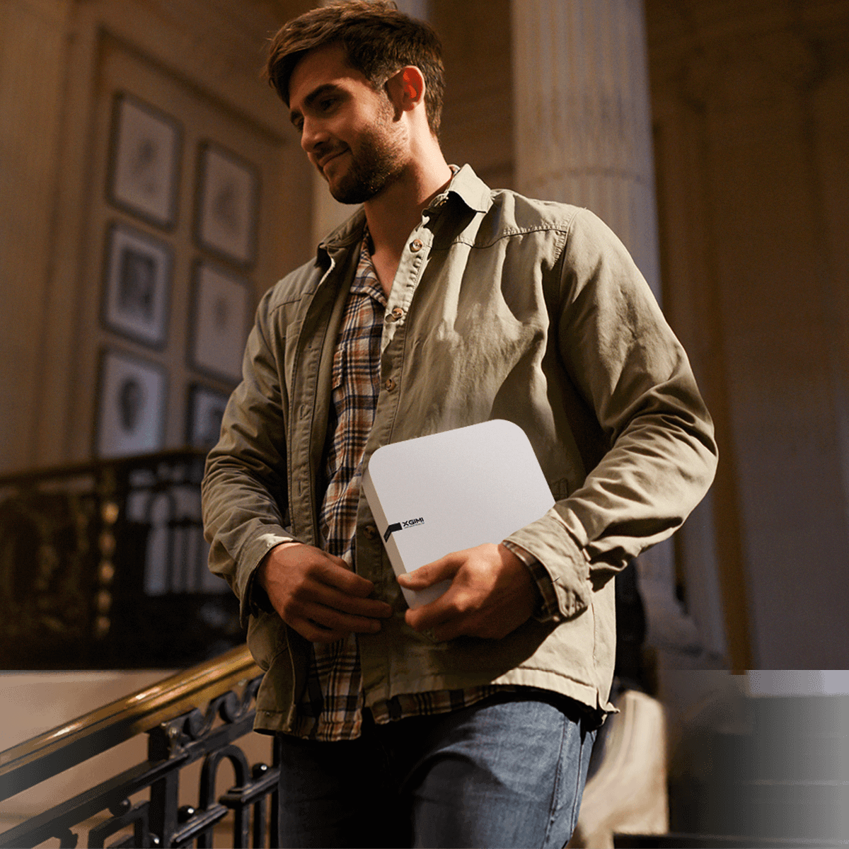 XGIMI brings you the all-new, powerfully compact Elfin smart home projector