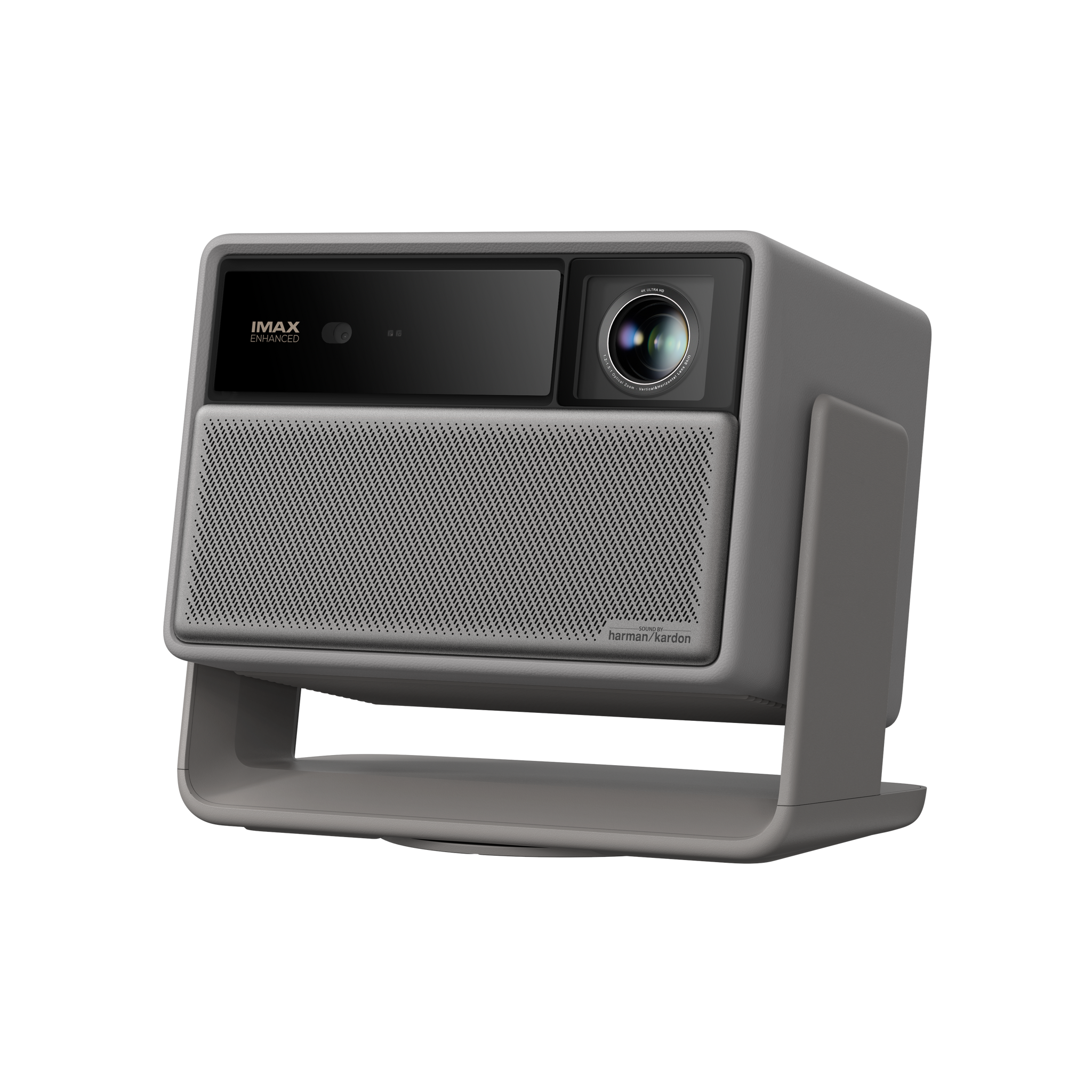 HORIZON 20 projector with IMAX Enhanced certification and Harman Kardon speaker.