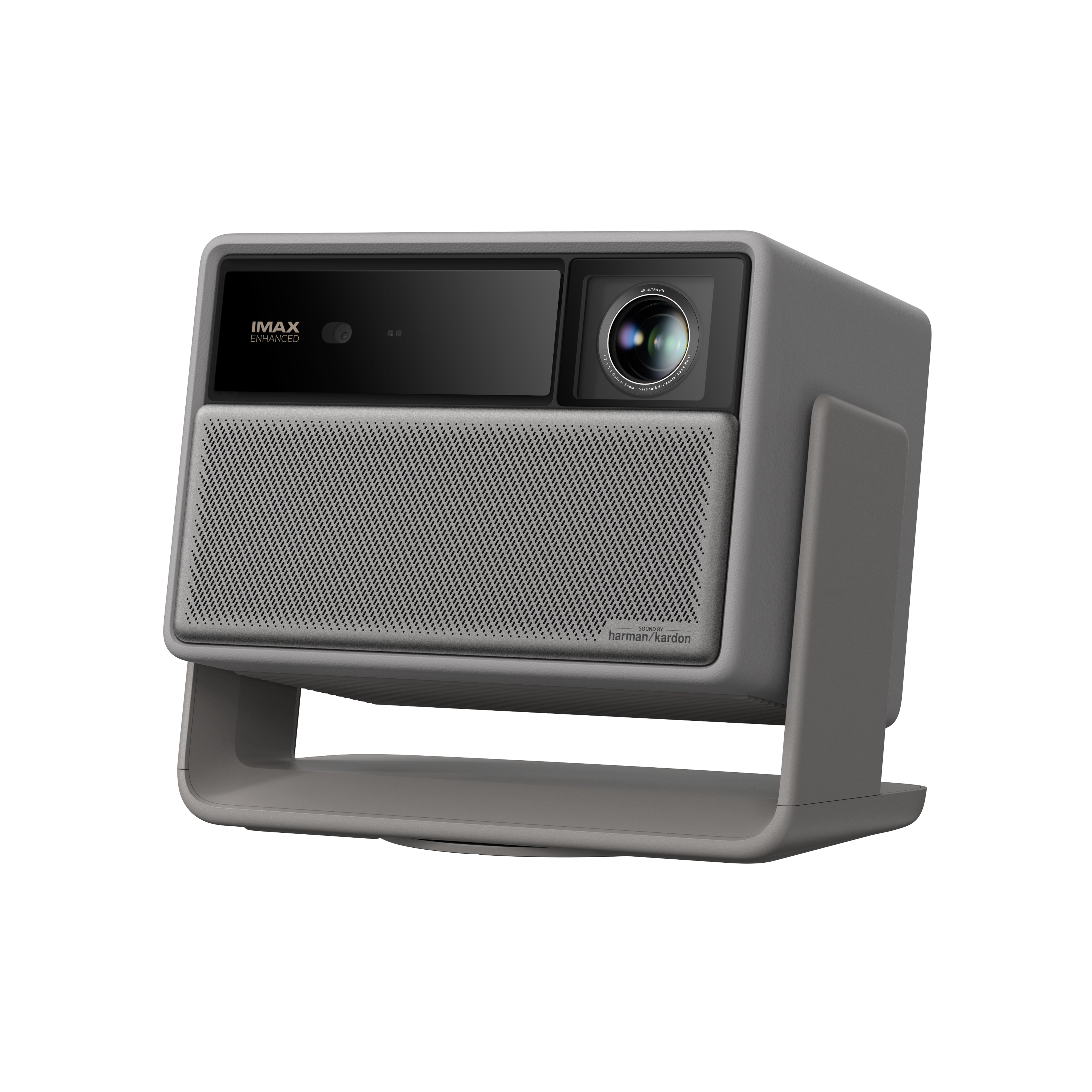 HORIZON 20 projector with IMAX Enhanced certification and Harman Kardon speaker.