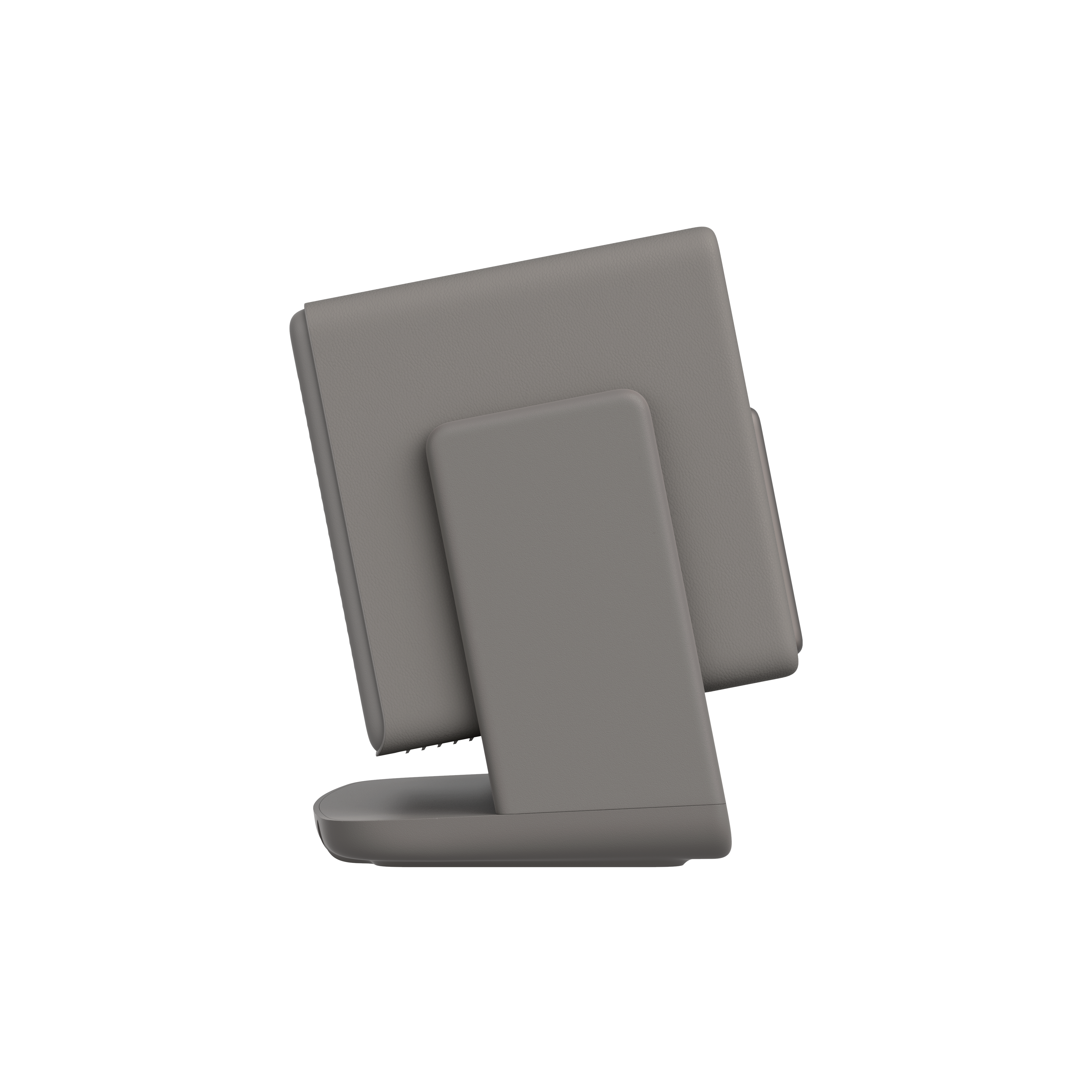 HORIZON 20 Max projector in Elephant Grey, sleek stand, refined product design.