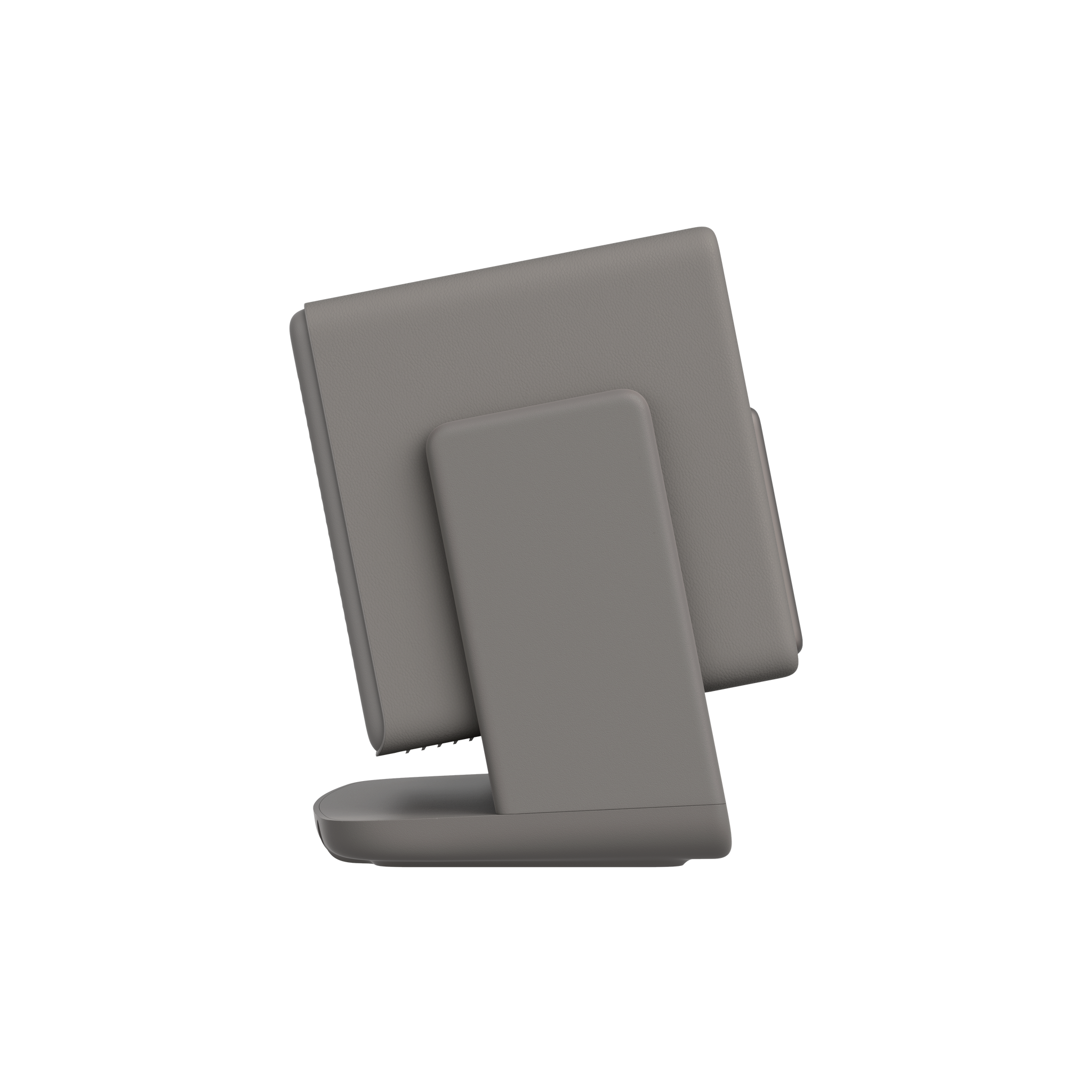 HORIZON 20 Max projector in Elephant Grey, sleek stand, refined product design.