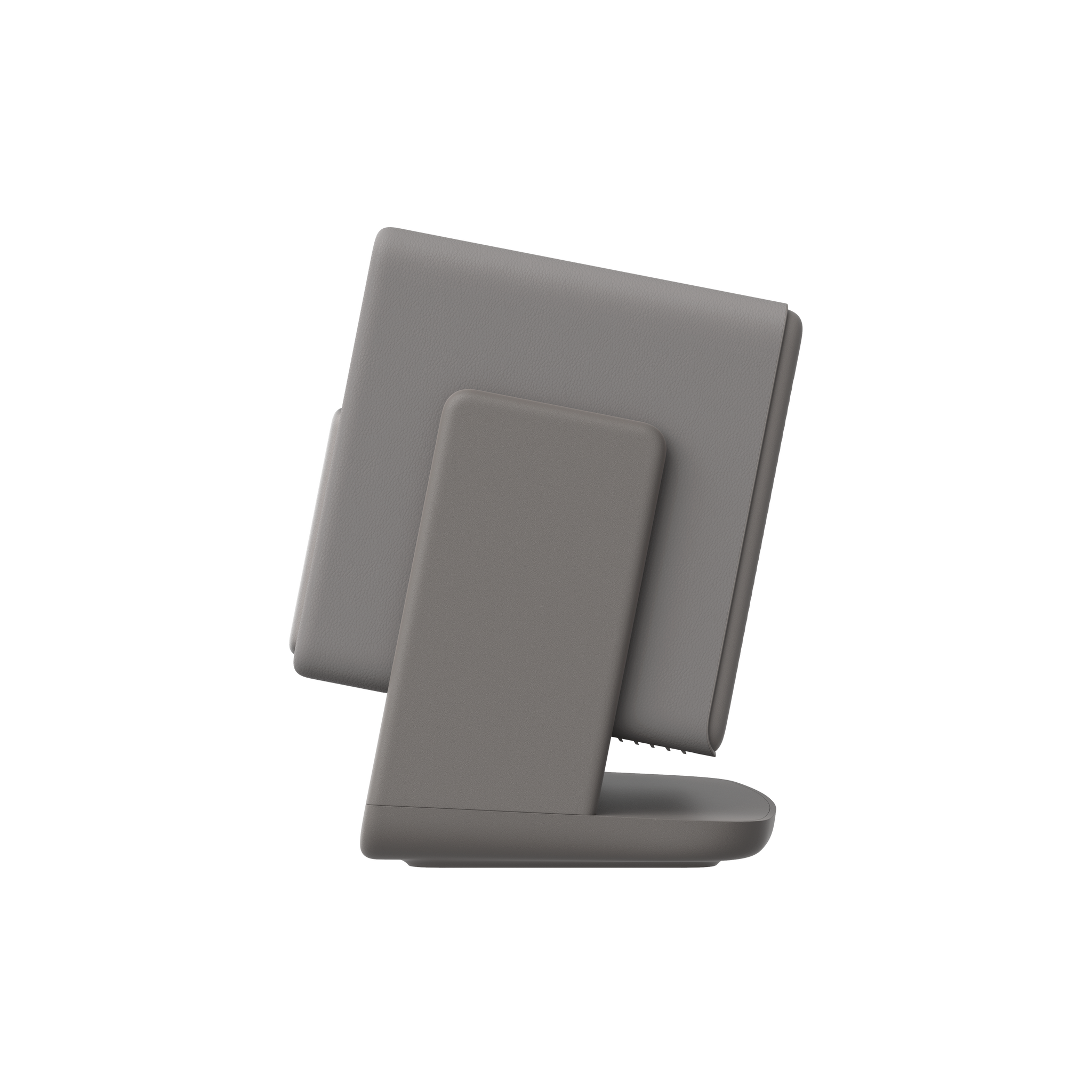 HORIZON 20 projector in gray with integrated stand, side profile view.