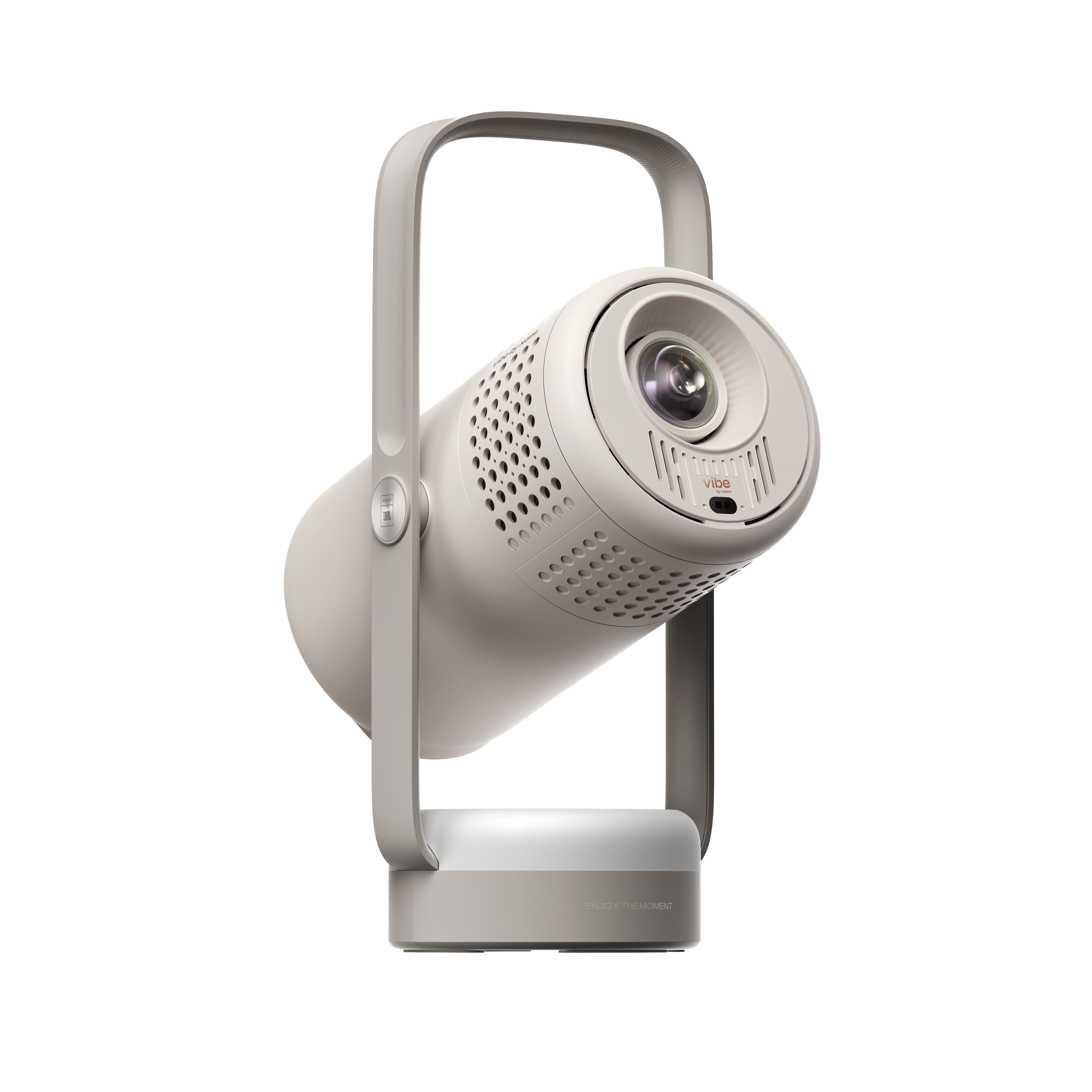 XGIMI Vibe One (Battery Powered) Portable GTV 1080p Projector with sleek, stylish, and compact design for projecting movies and shows.