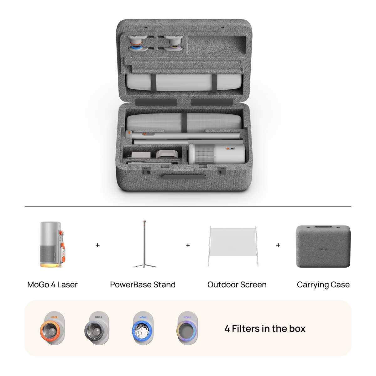 XGIMI MoGo 4 Laser Outdoor Collection | Portable Projector Kit XGIMI MoGo 4 Laser Outdoor Collection | Portable Projector Kit