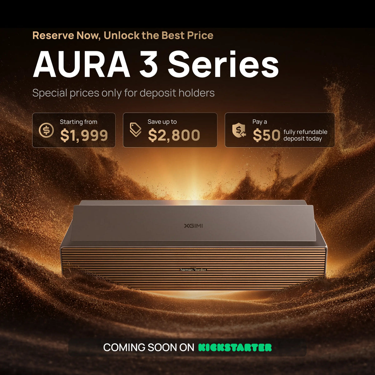AURA 3 Series is coming soon on Kickstarter
