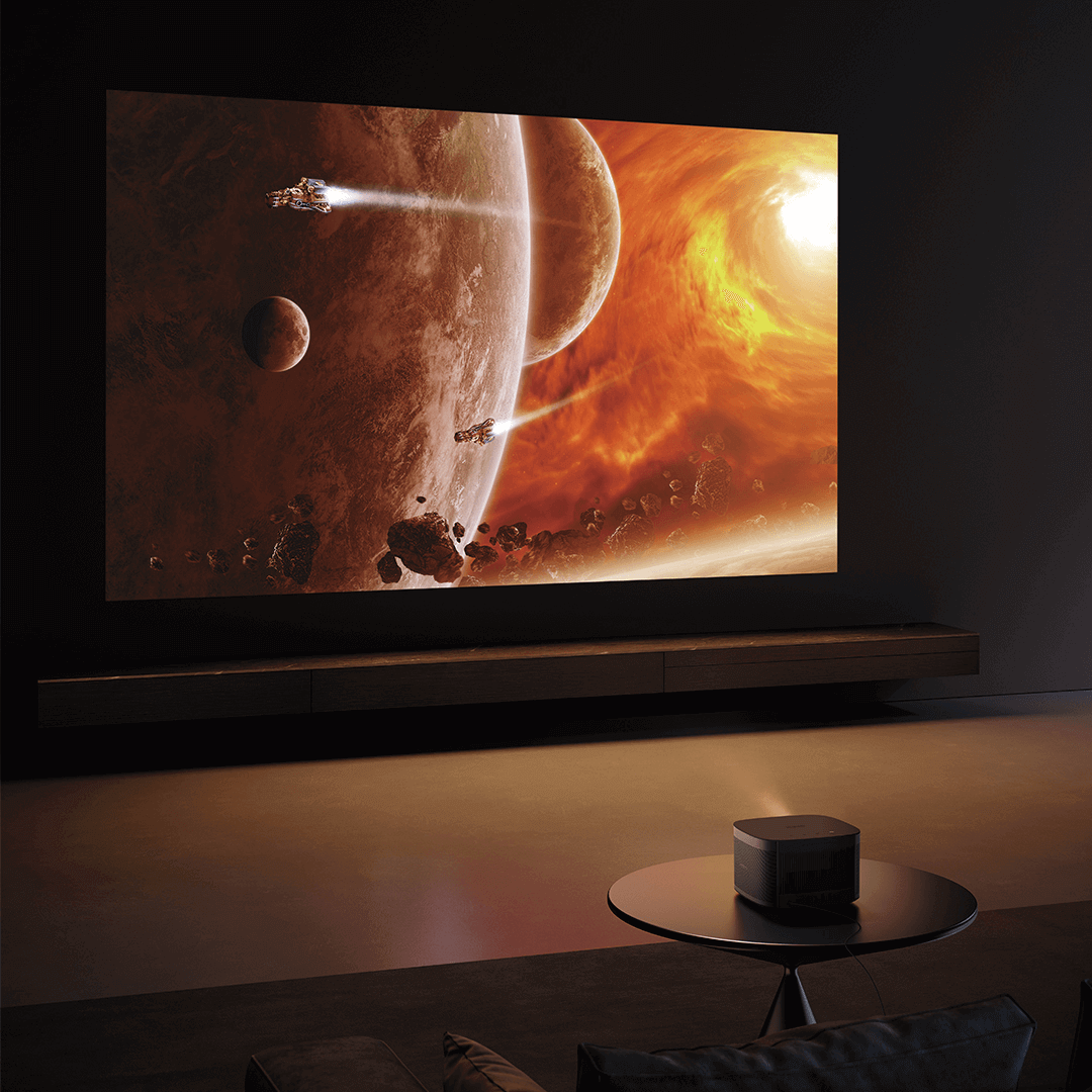 HORIZON Pro 4k home projector delivers breathtaking display in living room