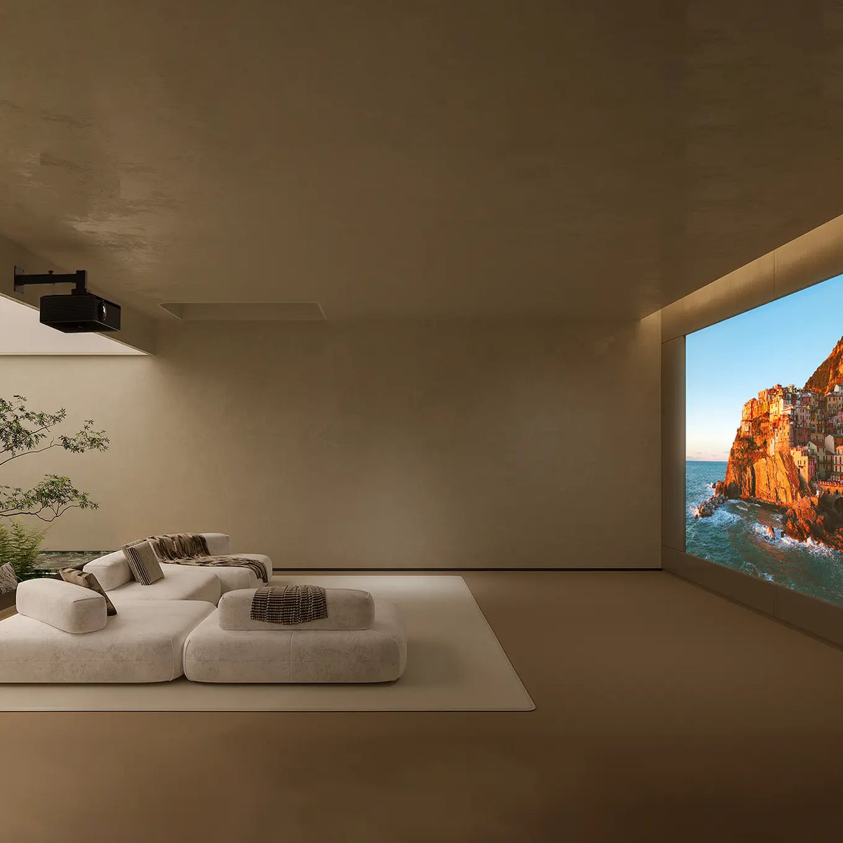 Projector In Room Living Room Projector: Transform Your Home Cinema Now!