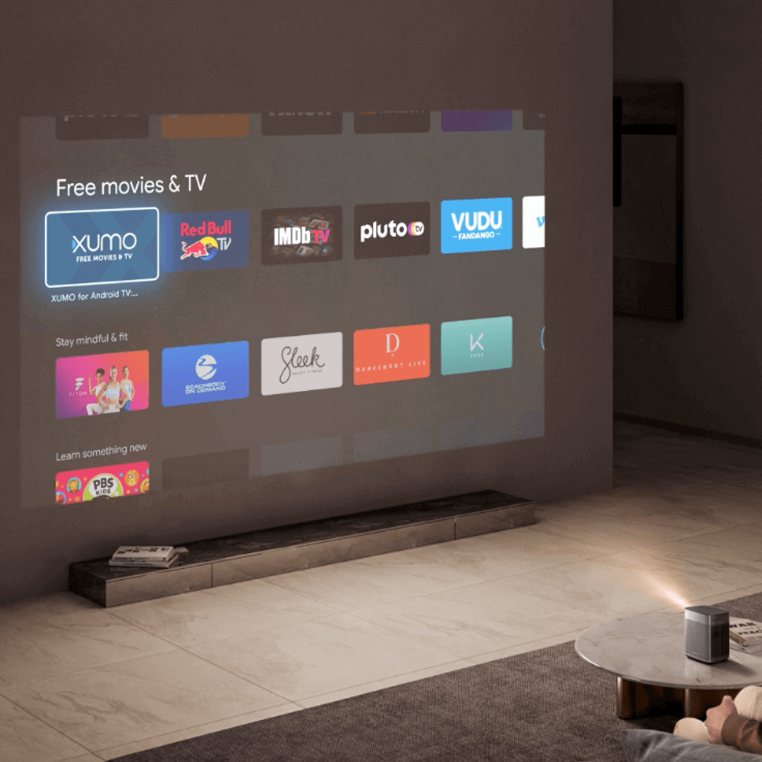 The integrated Android TV™ of XGIMI projector delivers 5000+ apps