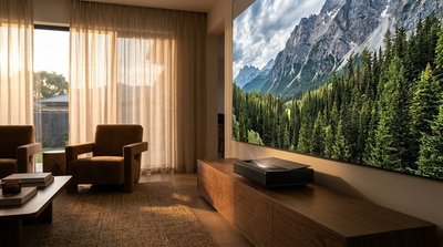 XGIMI projector delivering stunning HDR picture quality for cinematic home viewing