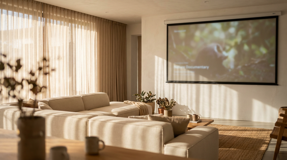 Daytime Projector Setup: How to Watch Movies Without Closing the Curtains - Projector Guide