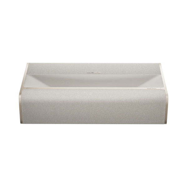 XGIMI MIRA 4K ultra short throw projector with high brightness, smart GTV system, and 36W speaker is built for home cinema, living room entertainment, etc.