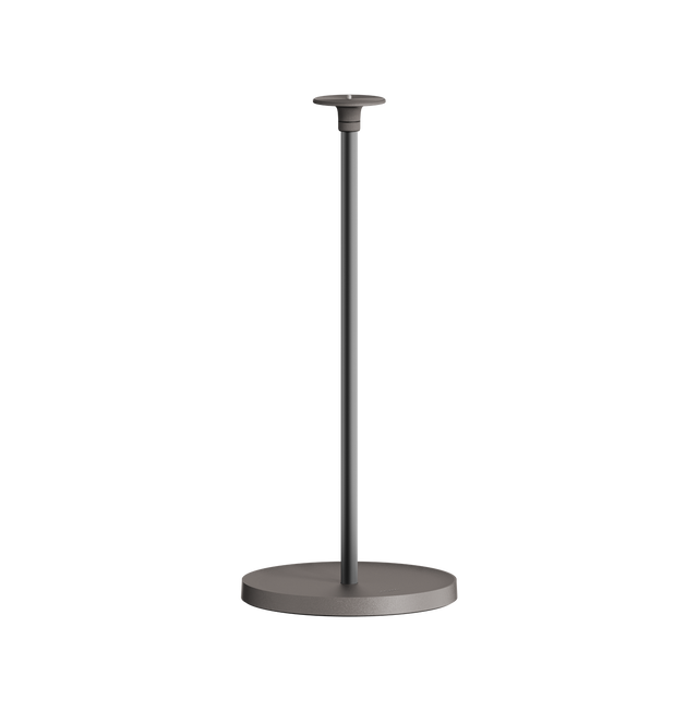 XGIMI Floor Stand in elephant grey, aluminum alloy construction with circular base and mounting plate.