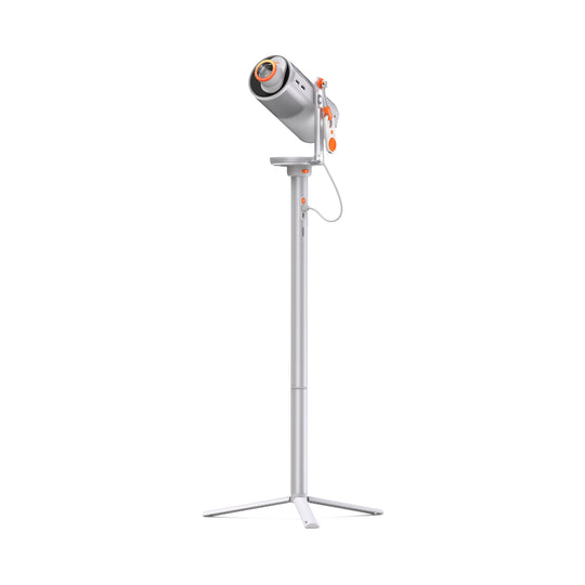 There is a 2-in-1 floor stand, customized for XGIMI MoGo 4 Series projectors, for both mounting and power charging. (Sold Separately)