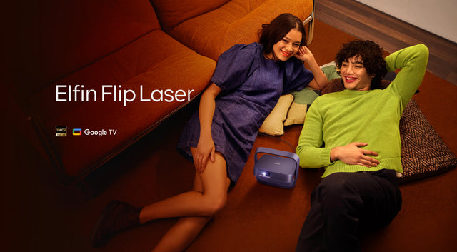 XGIMI Elfin Flip Laser в домашнем интерьере