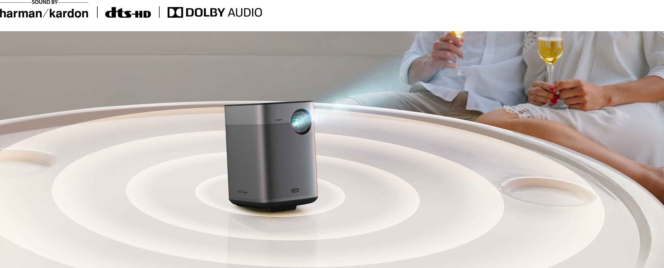 XGIMI Halo+, battery projector built-in portable with |