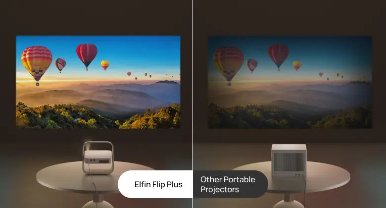 XGIMI Elfin Flip Plus | Portable Smart Projector & Google TV