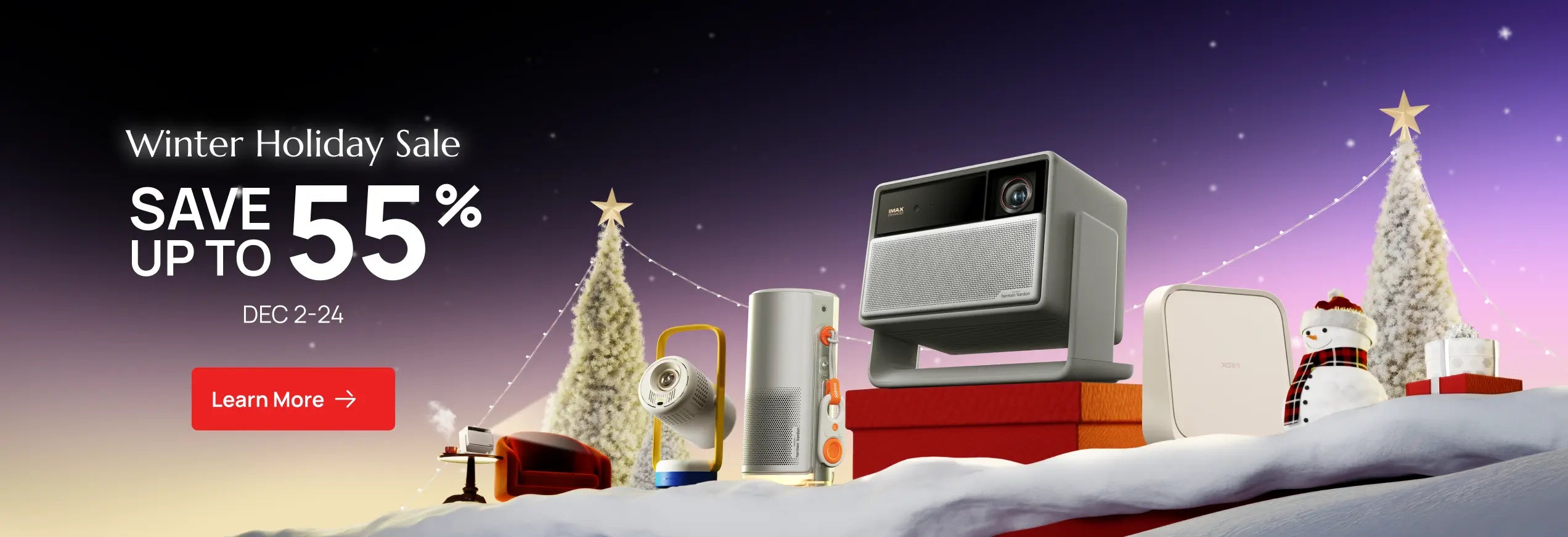 XGIMI Projectors Winter Holiday Sale 2025 Save Up to 55%, Dec 2-24