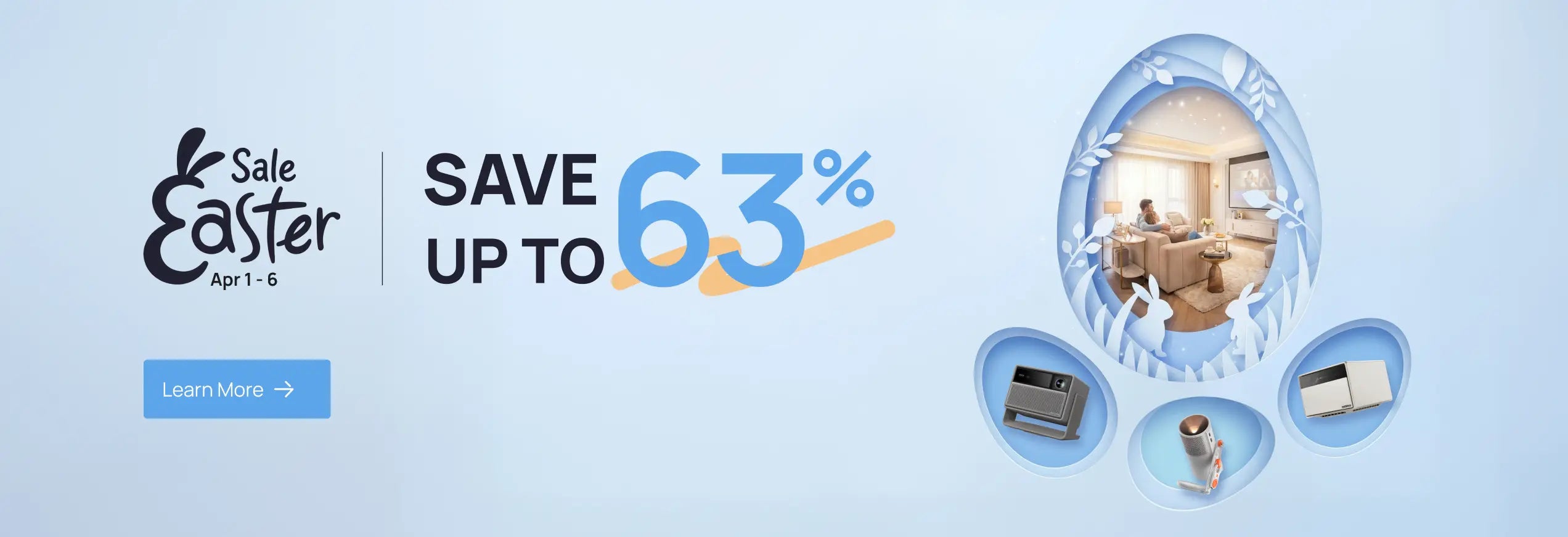 XGIMI Easter Sale from April 1st to 6th: Budget 4K & Portable Projectors Save Up to 63%