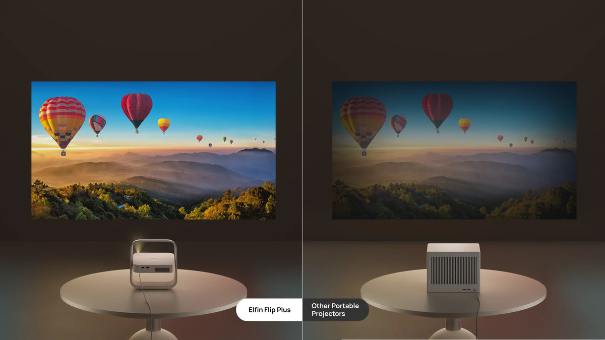 XGIMI Elfin Flip Plus Portable Projector with Google TV