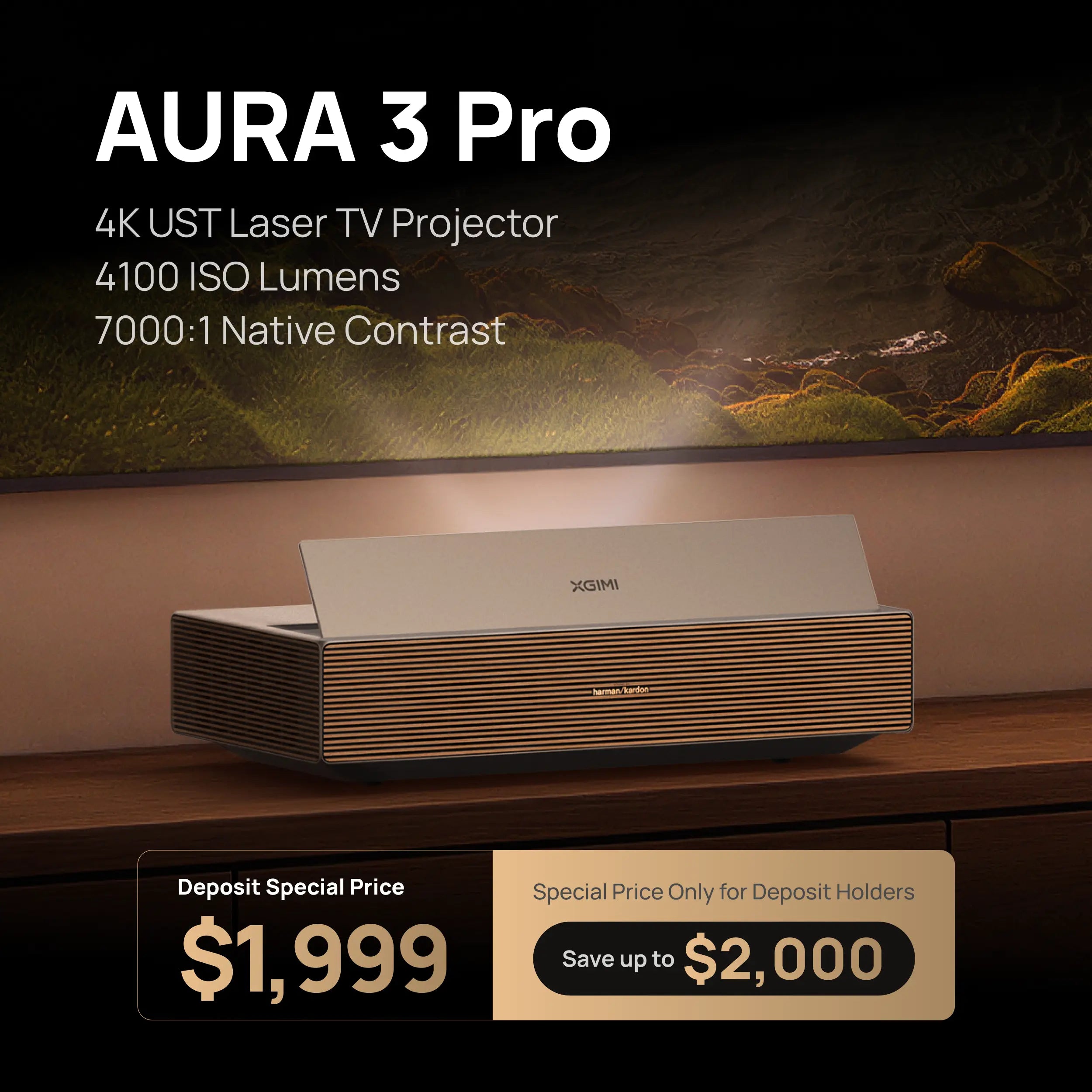 XGIMI AURA 3 Series Deposit Reservation | Deposit $50, Unlock $200 Off