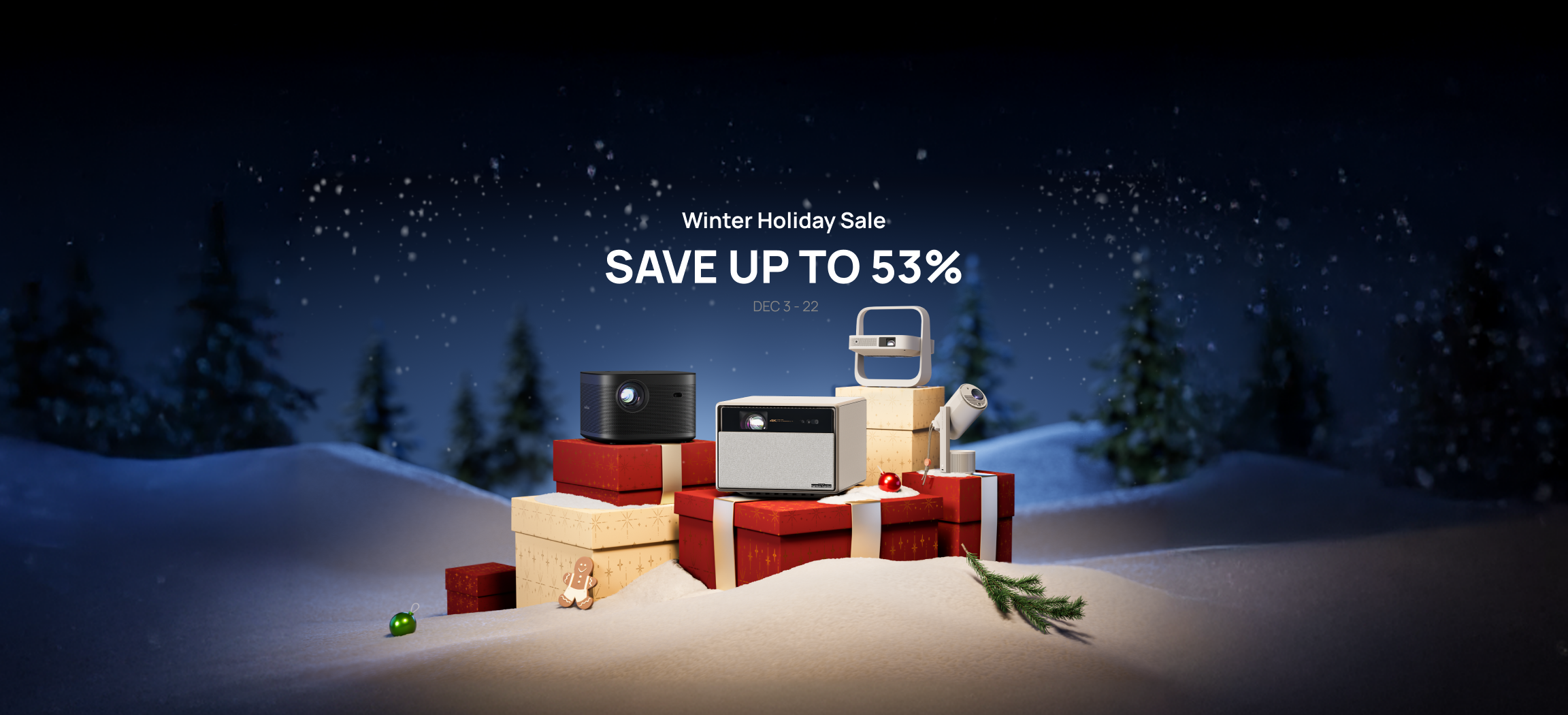 XGIMI Christmas Sale Nov Dec 3rd - Dec 22nd, 2024: Enjoy huge discounts up to 53% OFF for projectors and accessories!